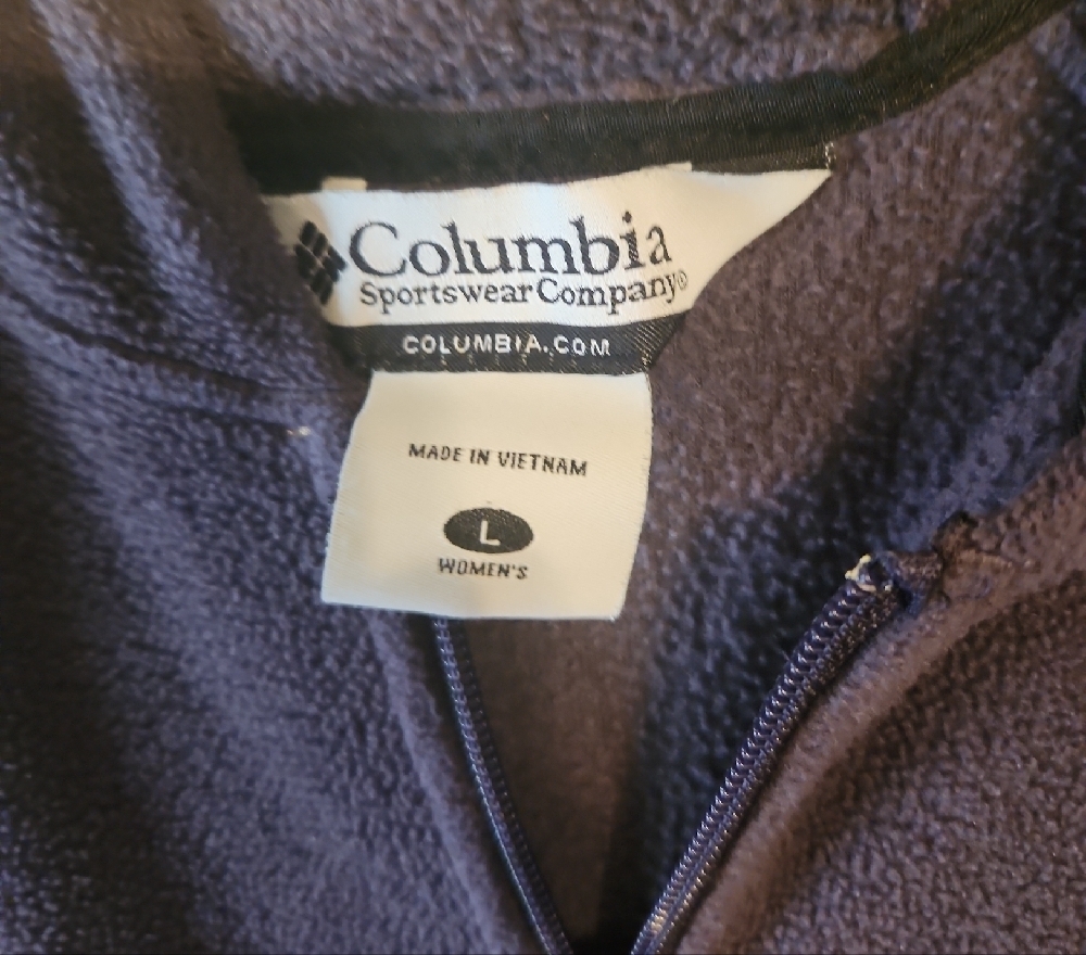 Columbia Dark Purple Fleece Jacket - Picture 2 of 4